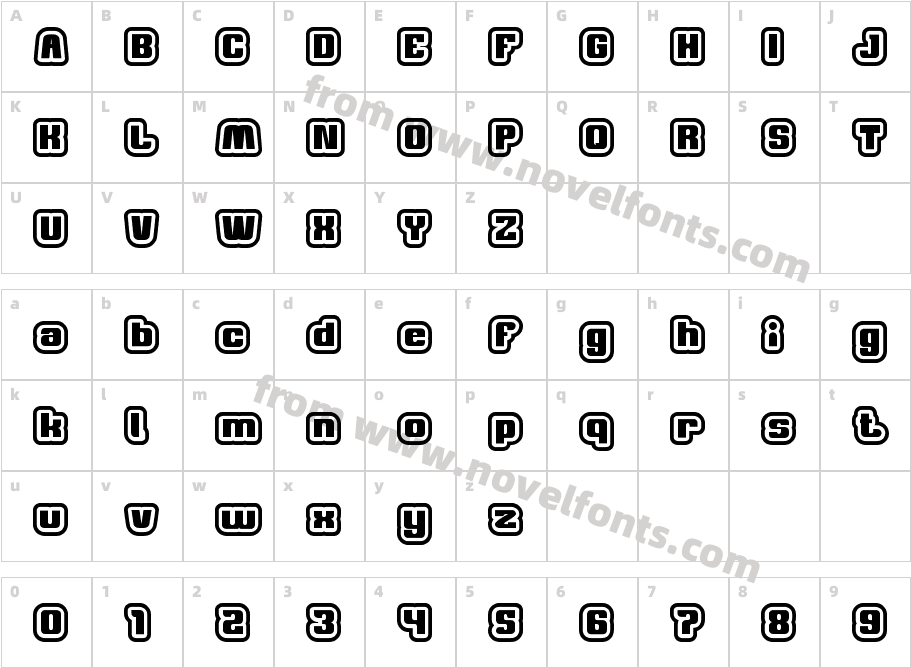 Thumbs UPCharacter Map