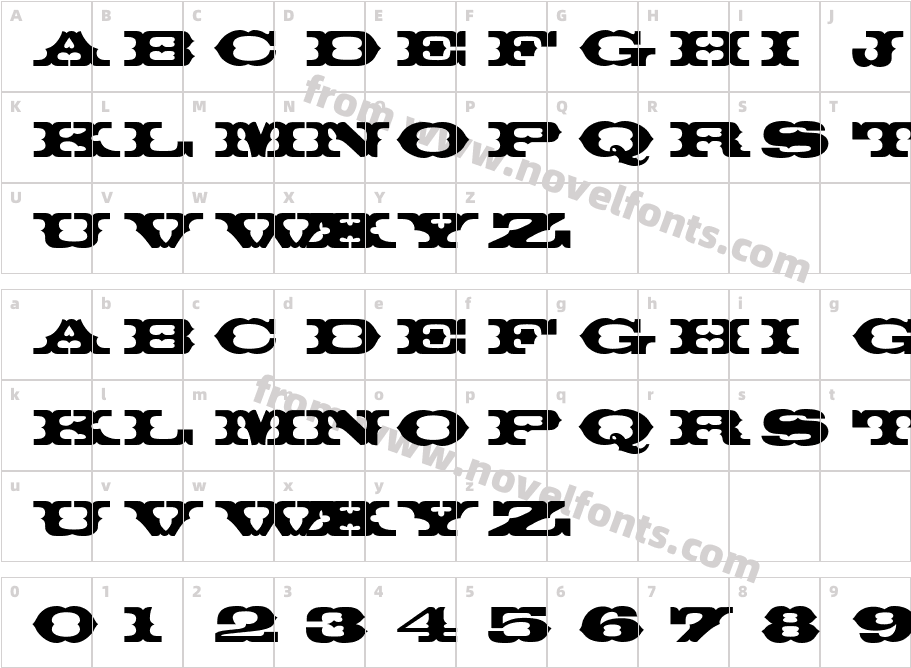 Thunderbird ICGCharacter Map