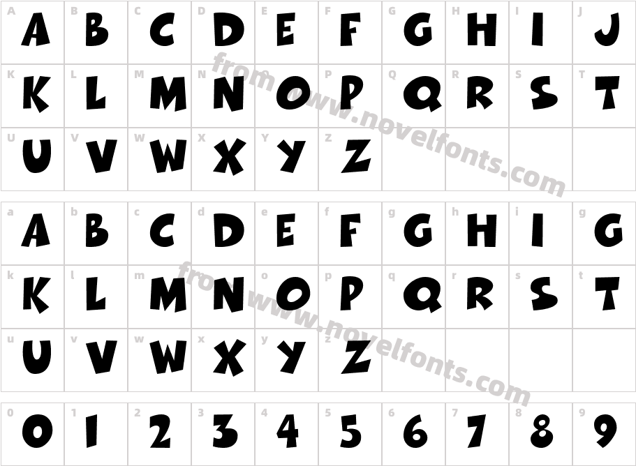 ThwackCharacter Map