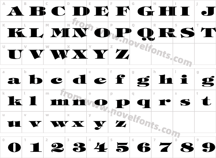 Tiffany-Heavy-Normal ExCharacter Map