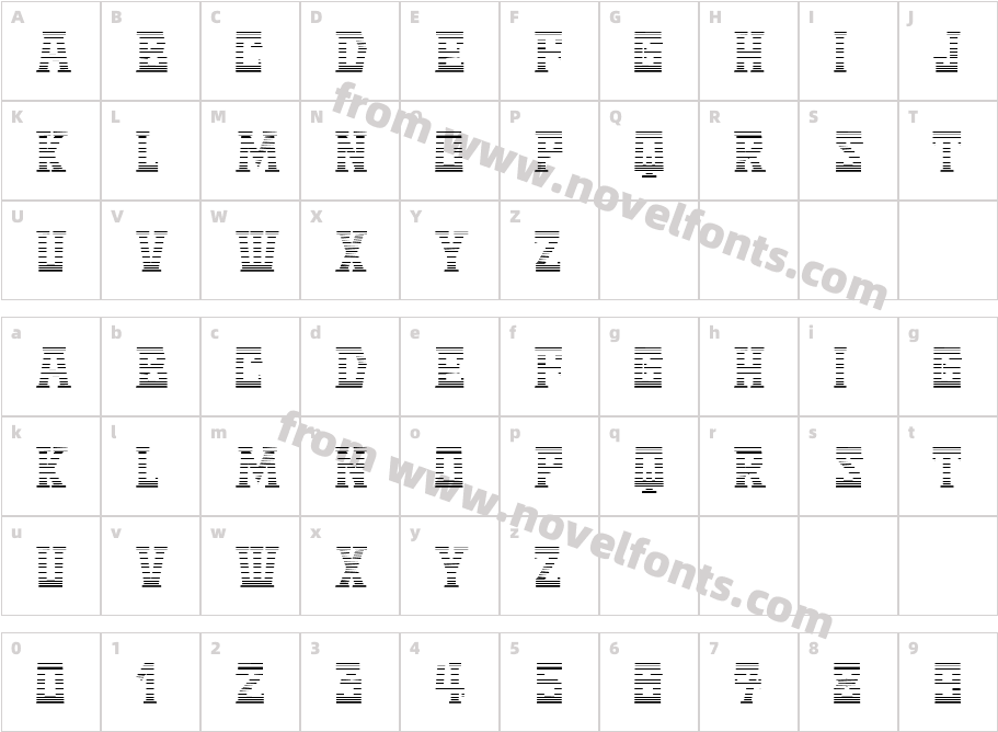 Disk RegularCharacter Map