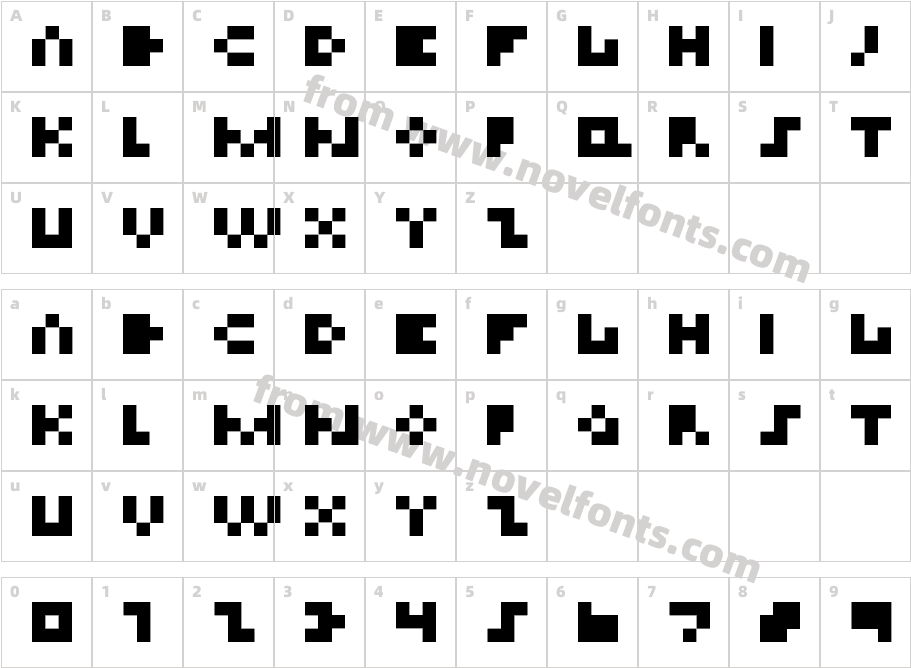 TinierCharacter Map