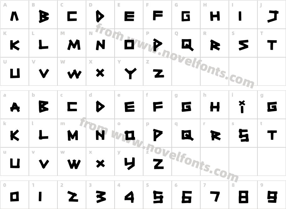 TitikTapettfCharacter Map