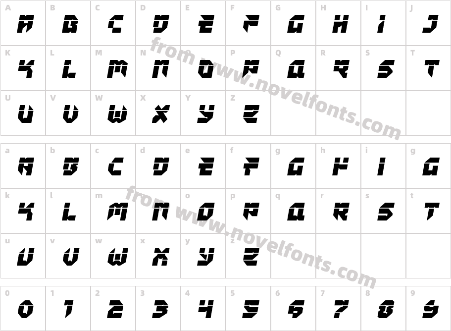 Tokyo Drifter LaserCharacter Map