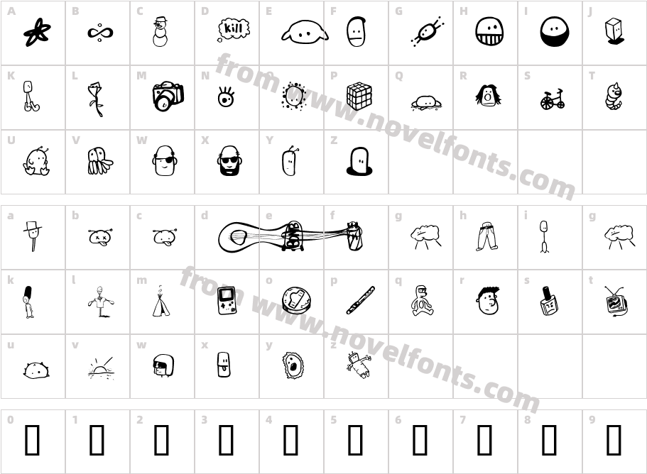 Tombats 6Character Map