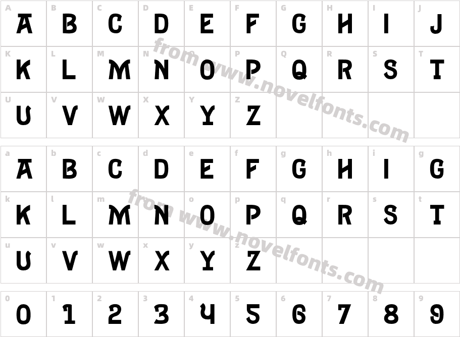 Tombstone-SolidCharacter Map