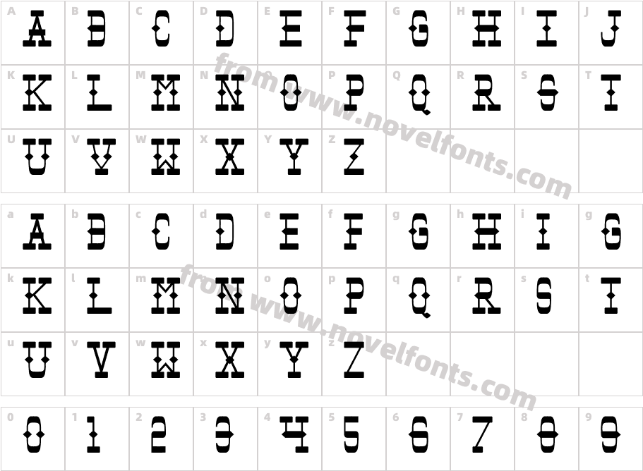 TombstoneCharacter Map