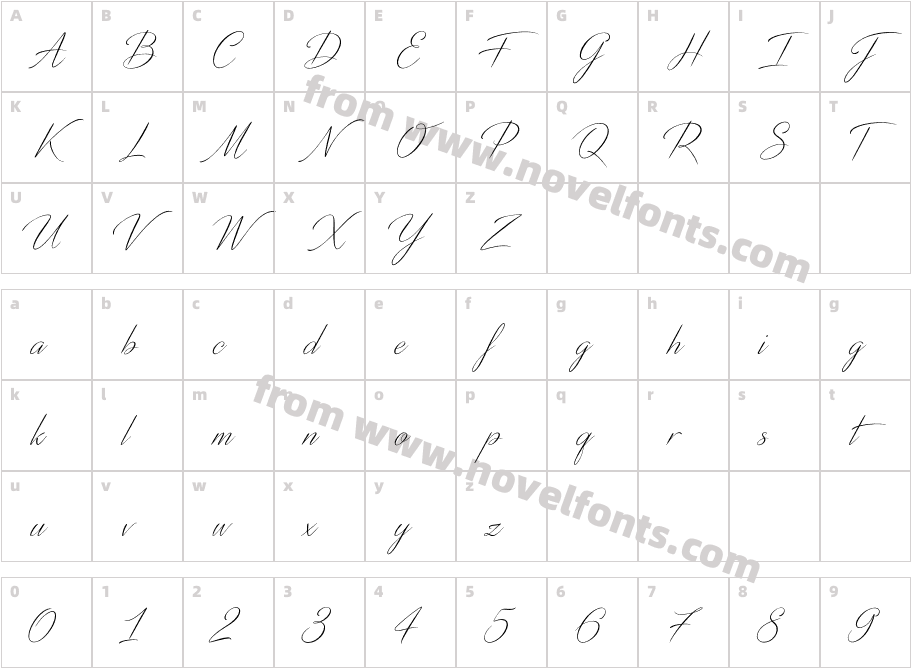 DistantStrokeCharacter Map