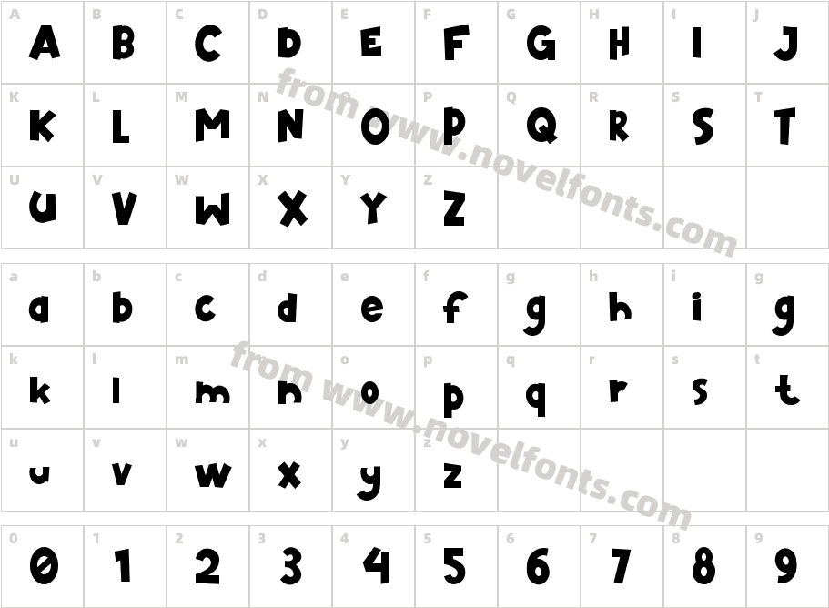 TomcatRegularCharacter Map