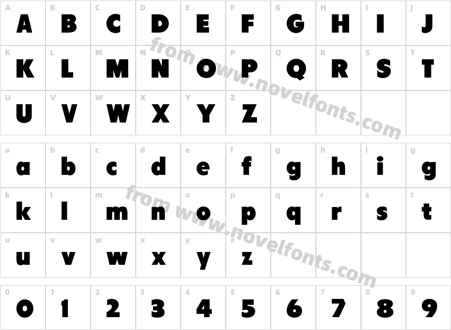 Tondu-BetaCharacter Map