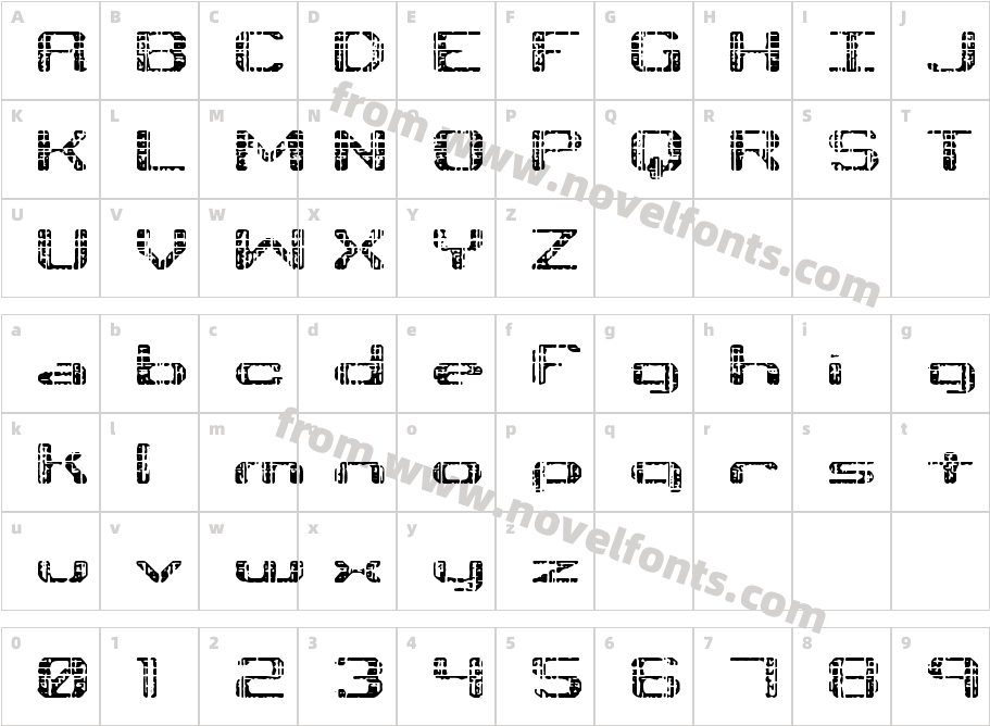 Tonik BRKCharacter Map