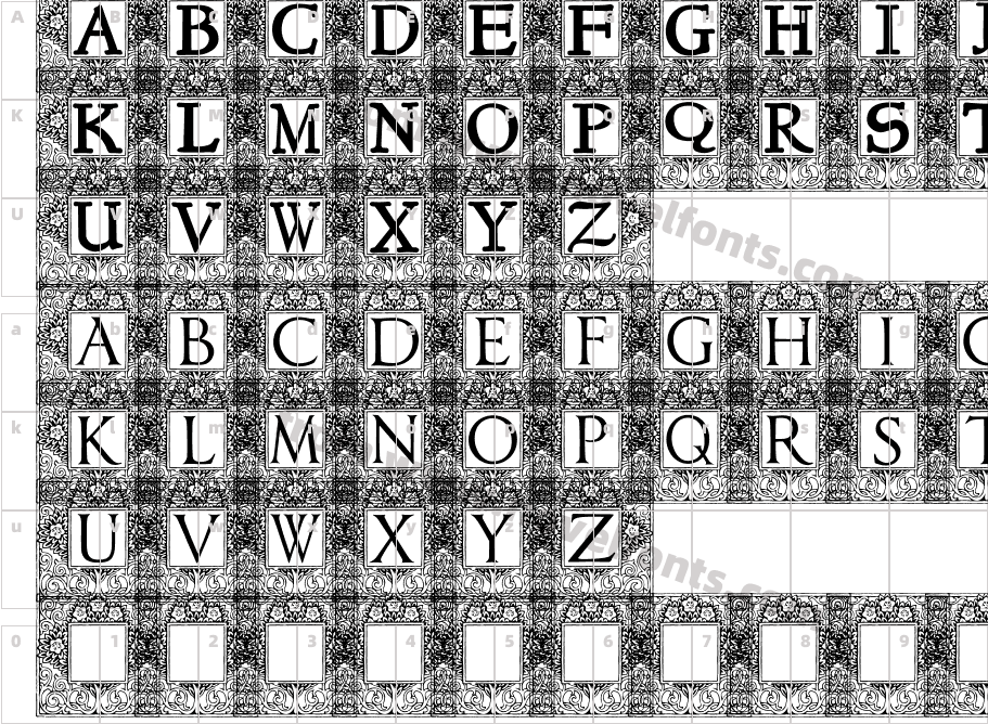 Topiary_InitialsCharacter Map