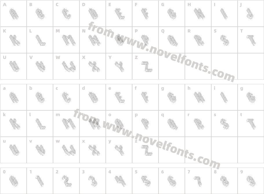 Topple1Character Map