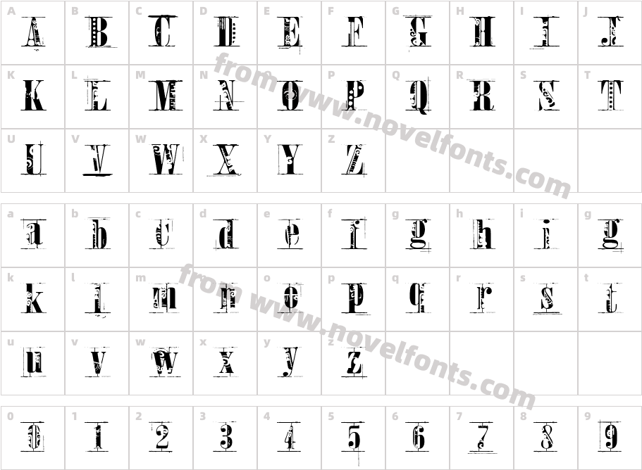 ToreadorCharacter Map