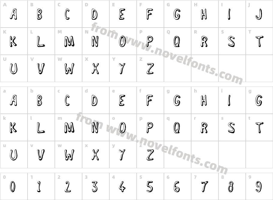 TorrebrunoCharacter Map