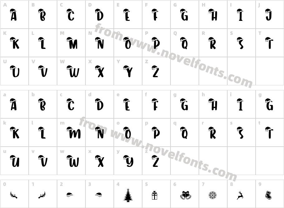 Tortello Santa HatCharacter Map