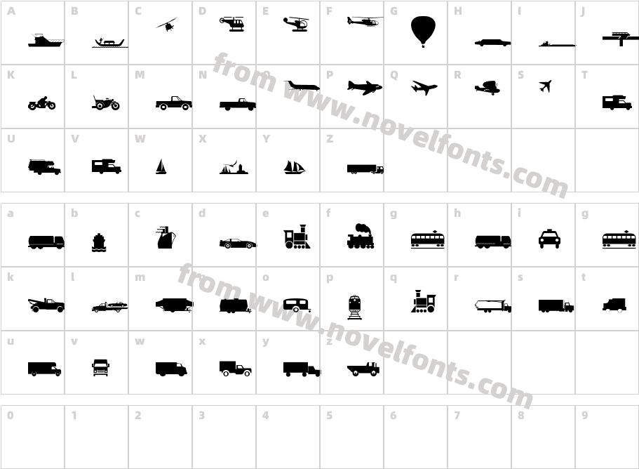 TrafficCharacter Map