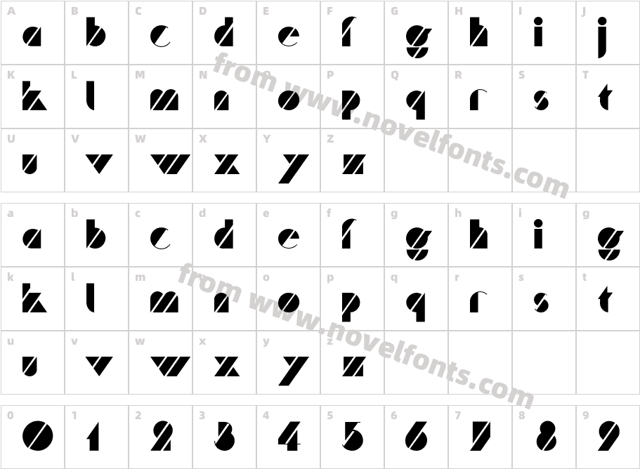 TrafficITC-NormalCharacter Map