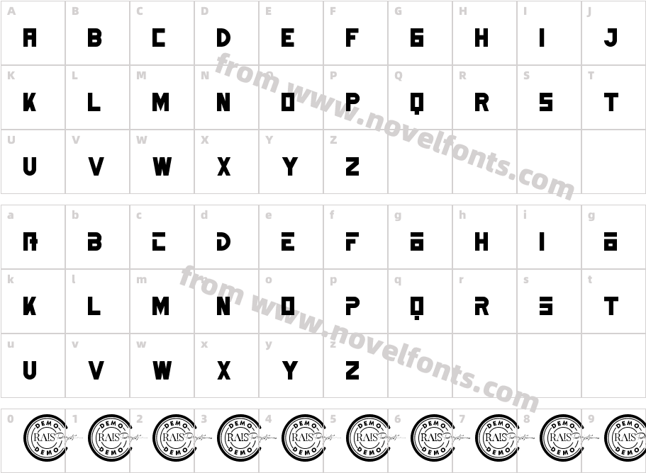 TransonicDemoRegularCharacter Map