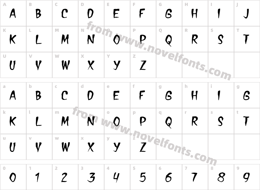 TreasureCharacter Map