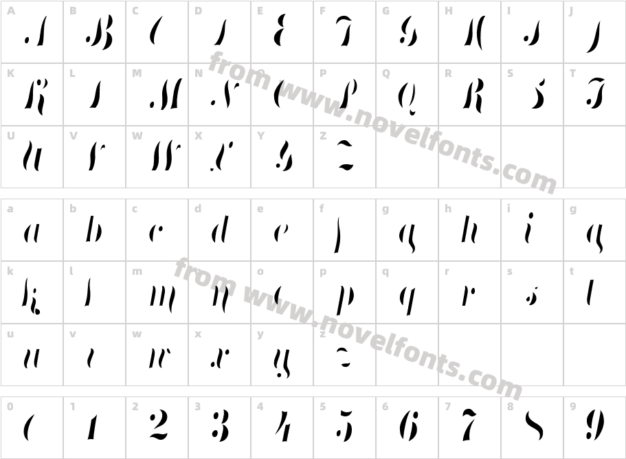 Treasury System Alt InlineCharacter Map