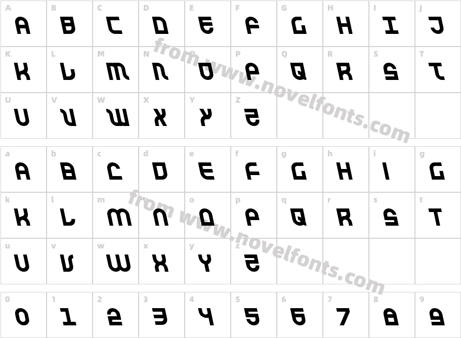 Trek Trooper LeftalicCharacter Map