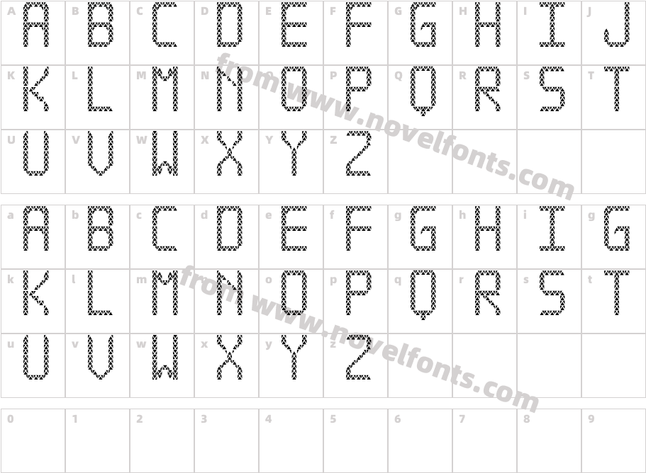 Triangled tfbCharacter Map