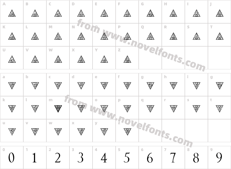 TriangularHDCharacter Map