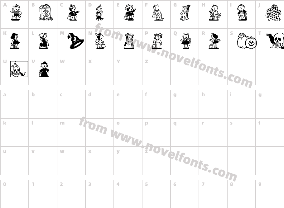 Tricks-N-TreatsCharacter Map