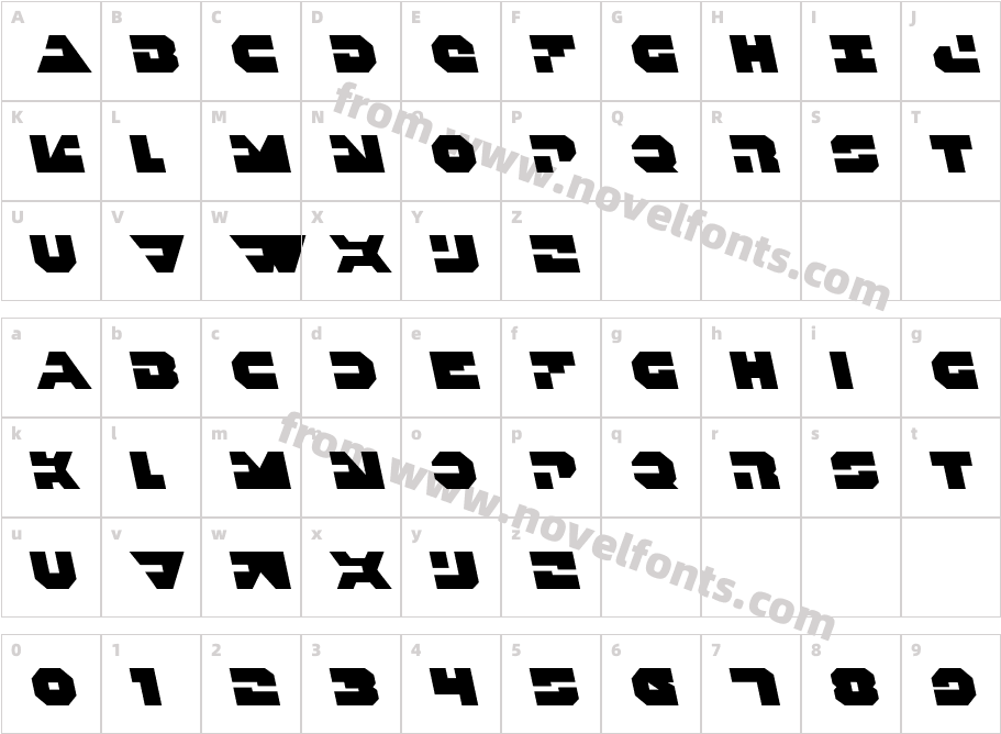 Trigger Man LeftalicCharacter Map