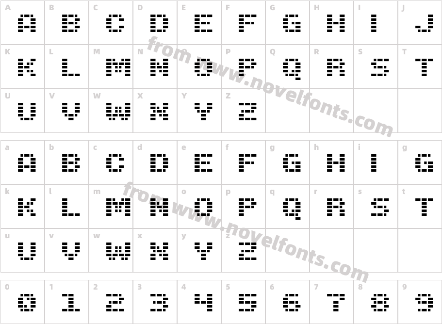 Trigram LightCharacter Map