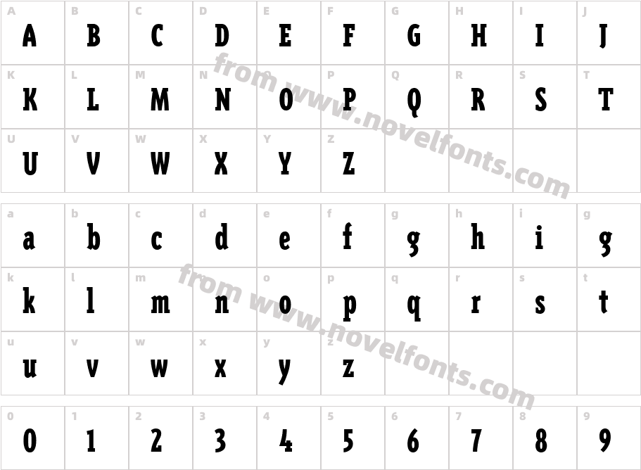 TriplexConSerBlackLining RegularCharacter Map