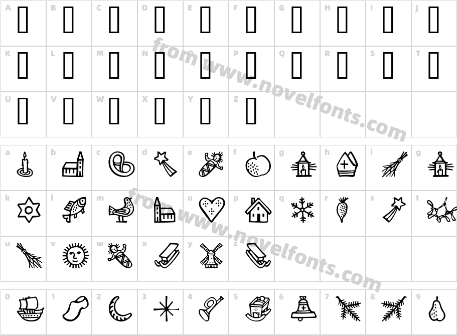 TroyerDecemberCharacter Map