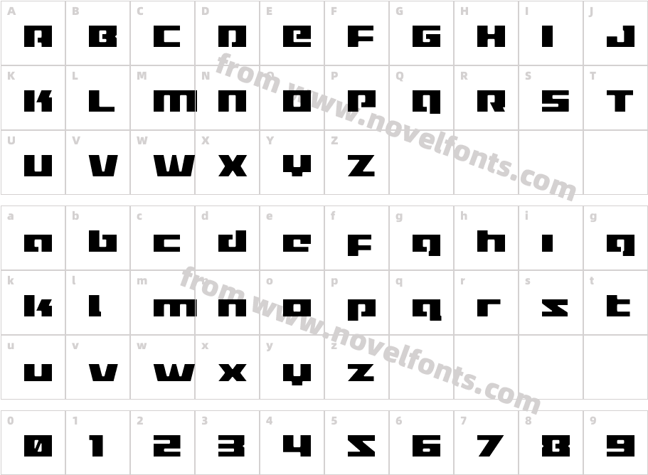 Turbo Charge LightCharacter Map