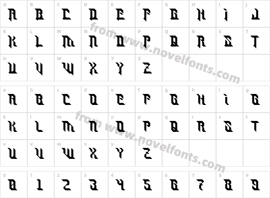 Turret RegularCharacter Map