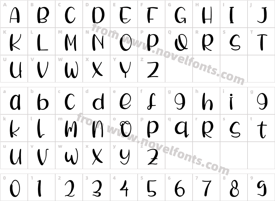 Twinkle SparkCharacter Map