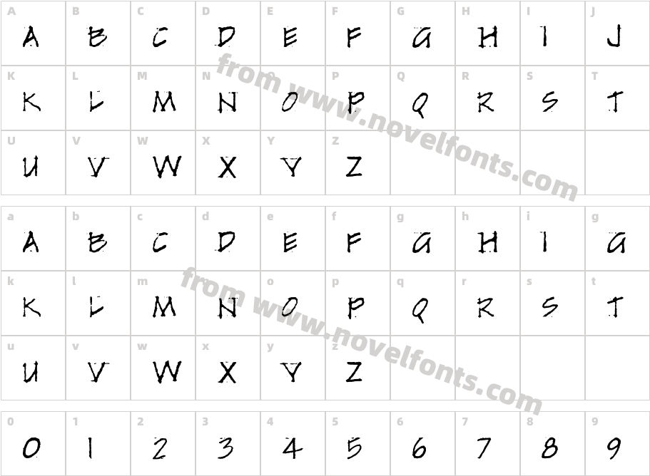 TwoByFourCharacter Map