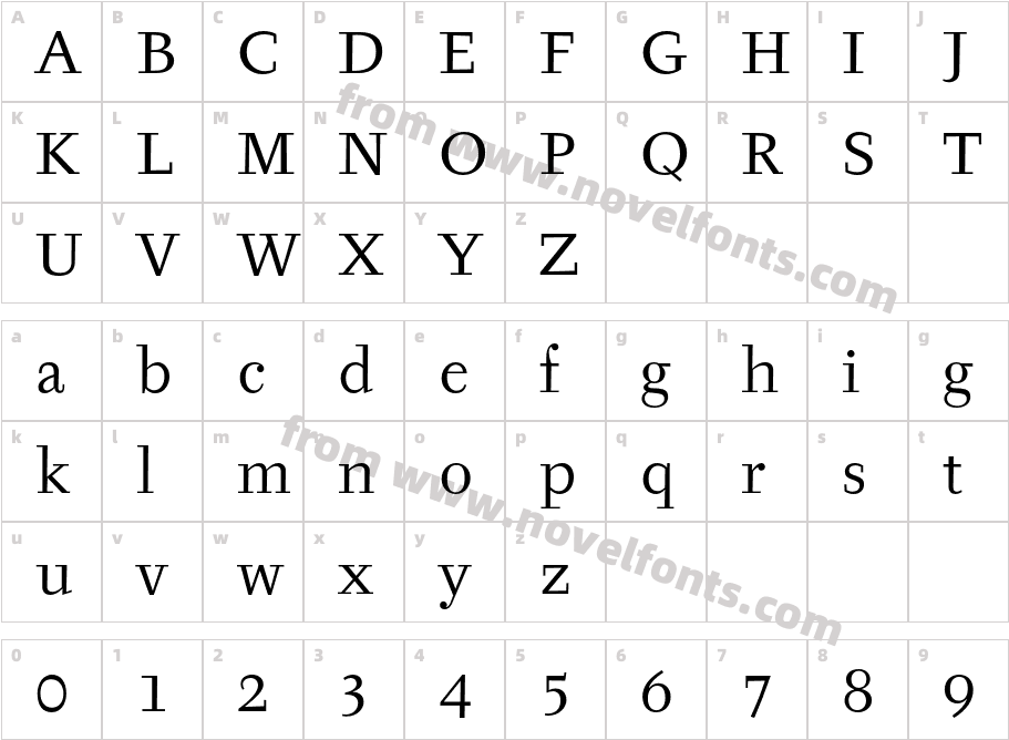 TyfaITCStd-BookCharacter Map