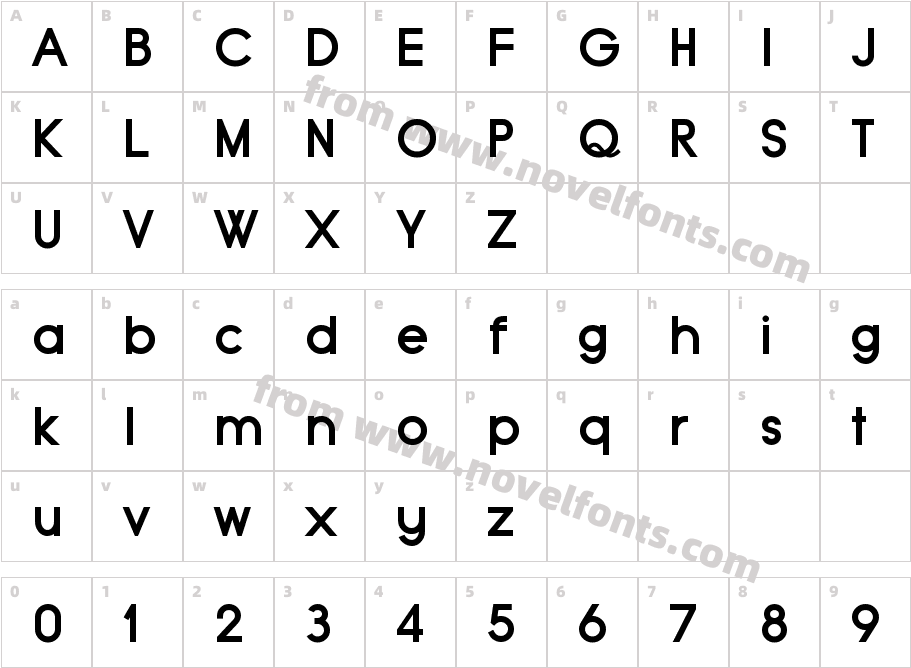 Typo Grotesk BoldCharacter Map