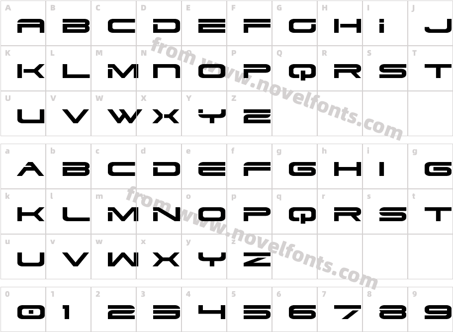 Dodger ExpandedCharacter Map