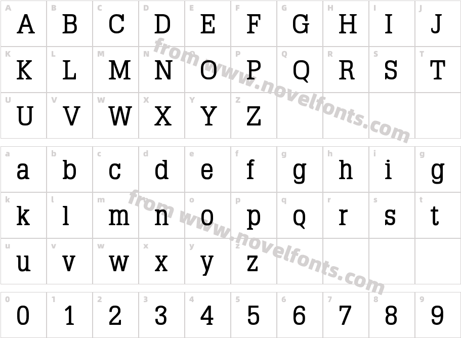 TypoLatinserif-BoldCharacter Map