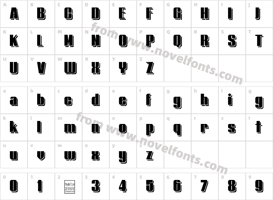 Typoline Demi ShadowCharacter Map