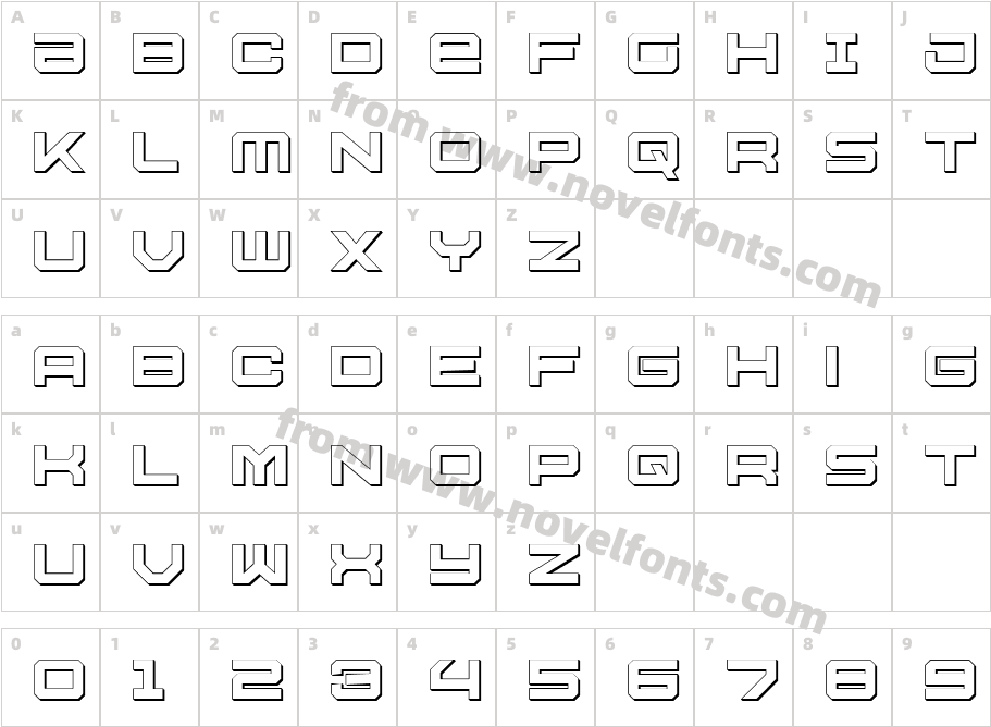 U.S.S. Dallas OutlineCharacter Map