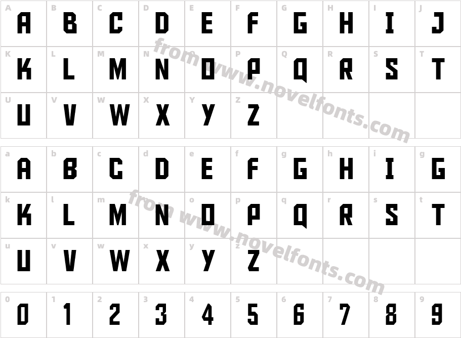 UA CadetCharacter Map