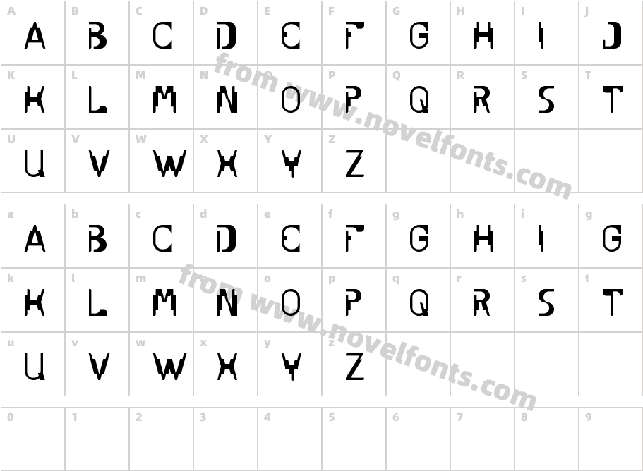 UNDER STANDCharacter Map