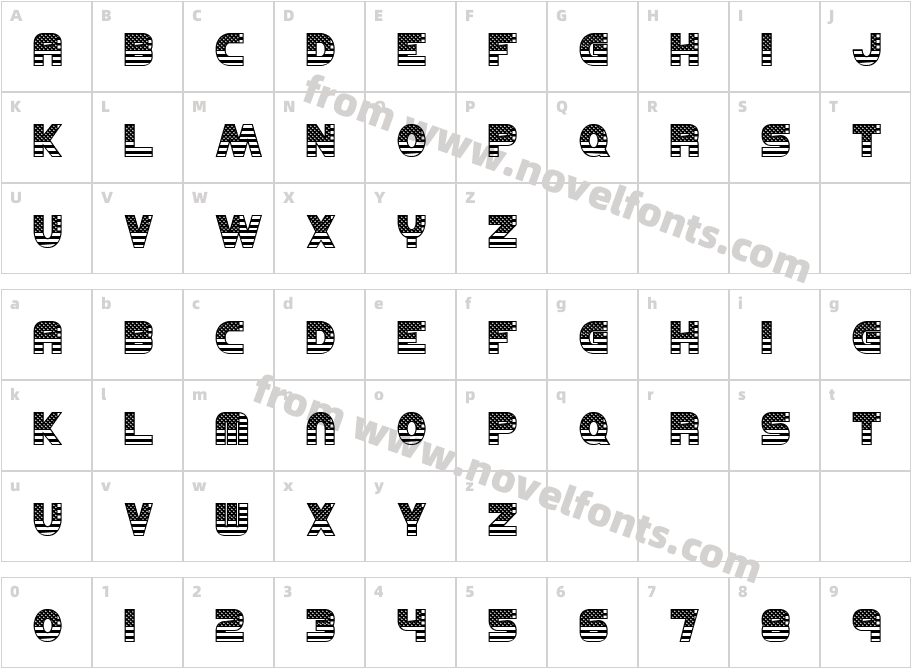 UNITED -BRK-Character Map