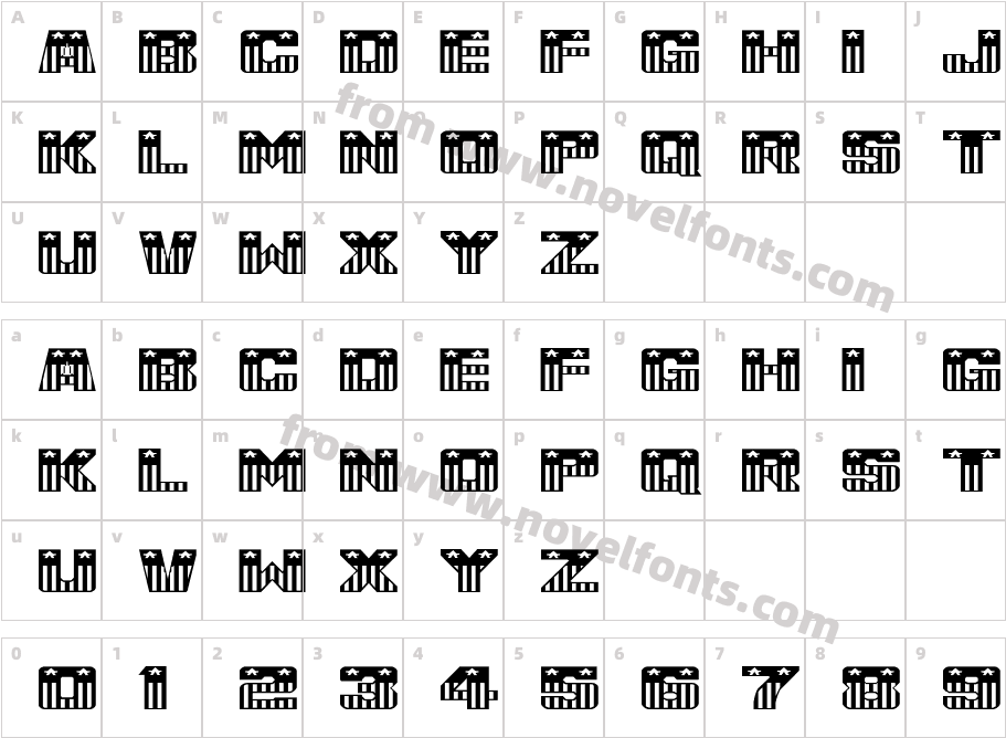 USA_Flag NormalACharacter Map