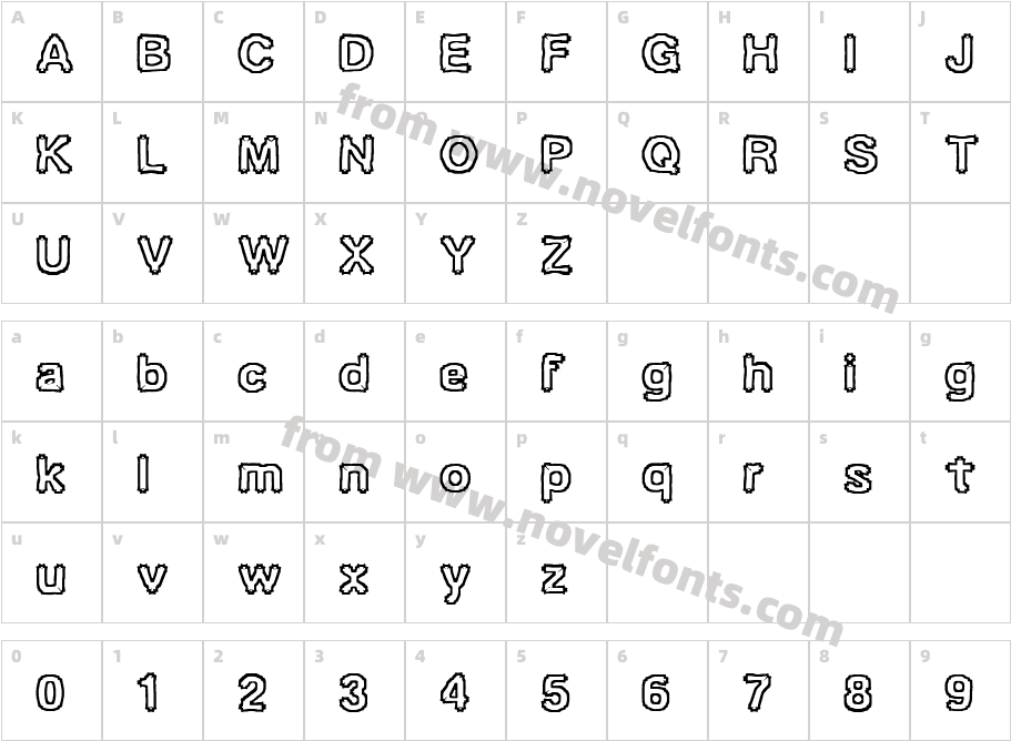 Ubiquity (BRK)Character Map