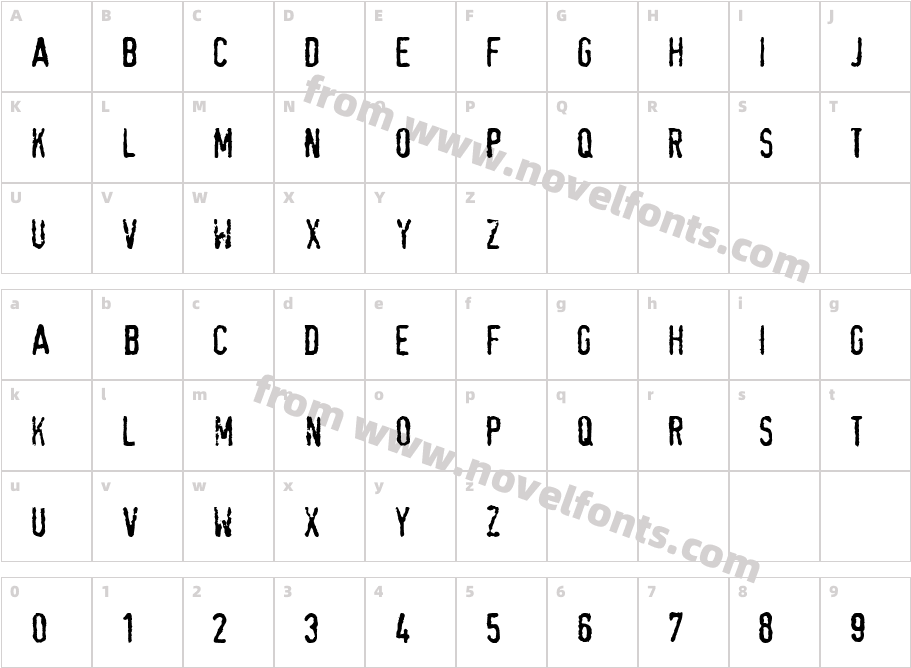 DoleCharacter Map