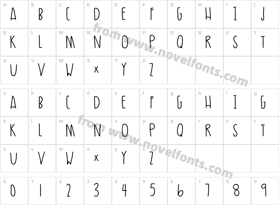 UltraMoireCharacter Map